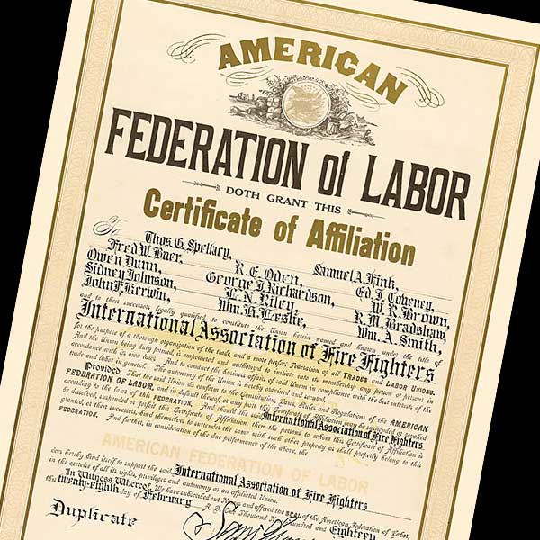 AFL Certificate